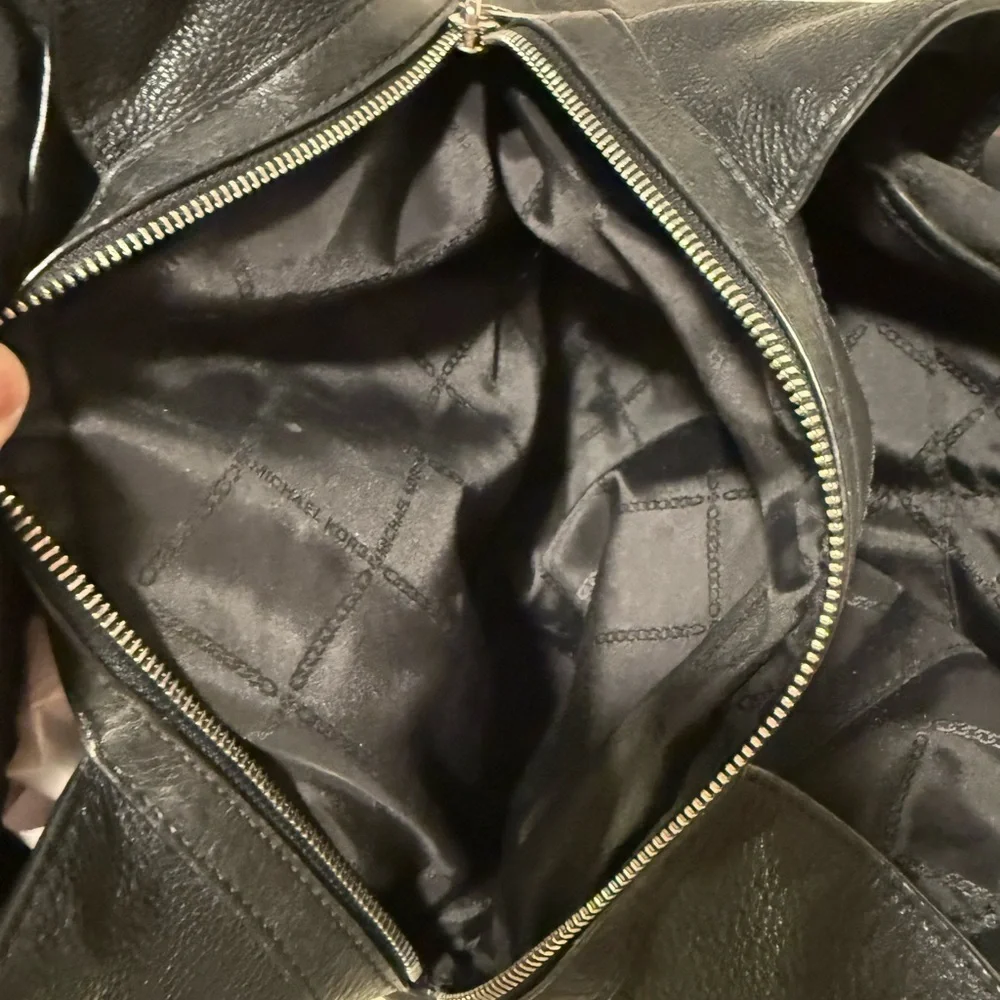 Michael Kors Black Leather Shoulder Bag